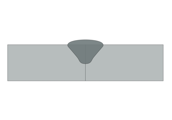 The defect of incomplete penetration in stainless steel welded pipes